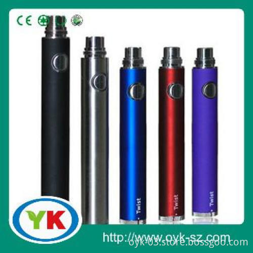 3.2~4.8V voltage adjustable evod twist battery colorful ego evod
